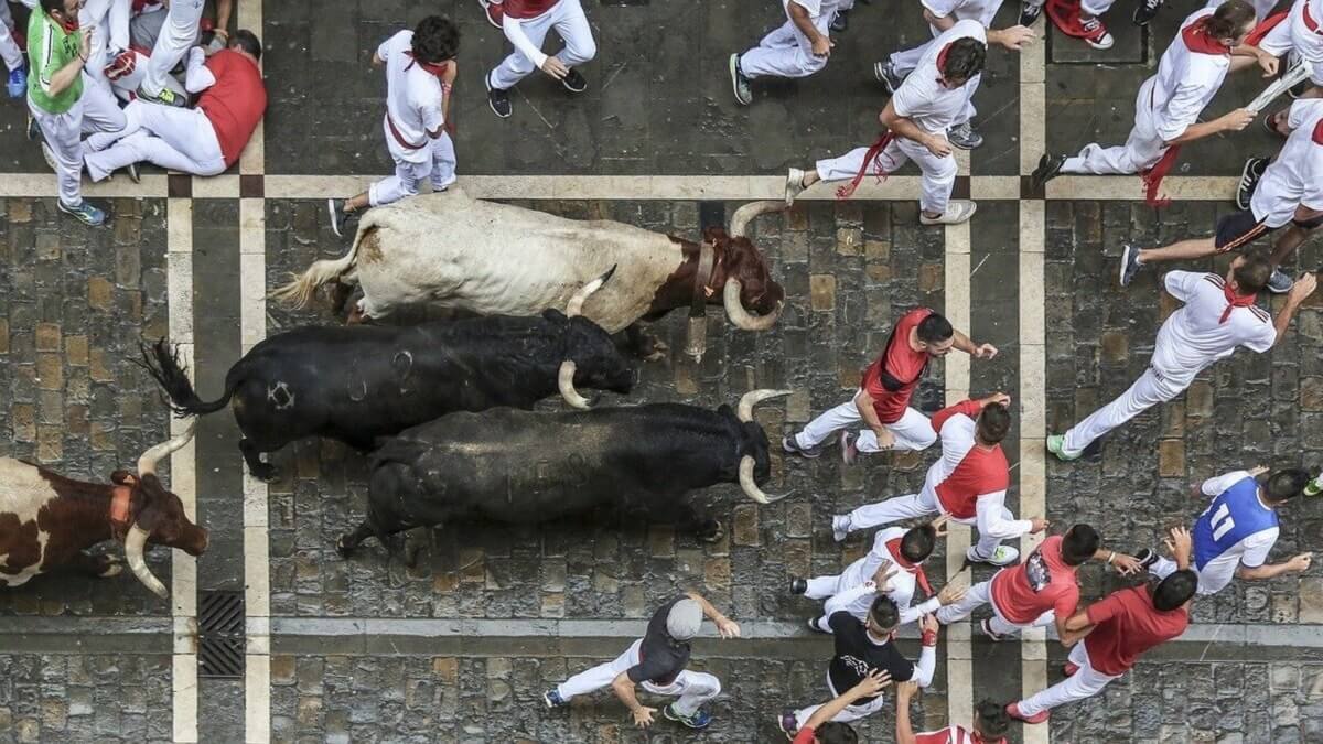 Helaas weer stierenrennen in Pamplona