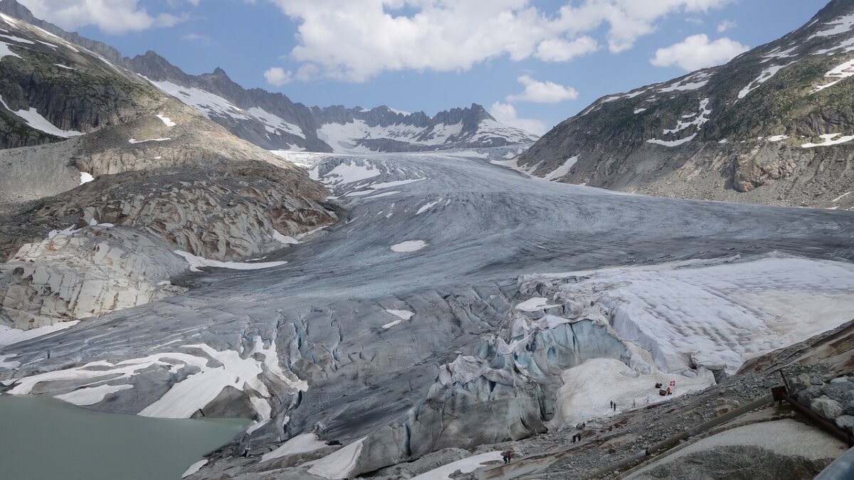 Gletsjer in Zwitserland
