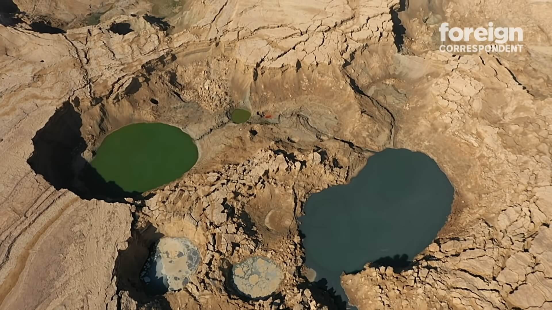 De Dode Zee sterft door watertekort