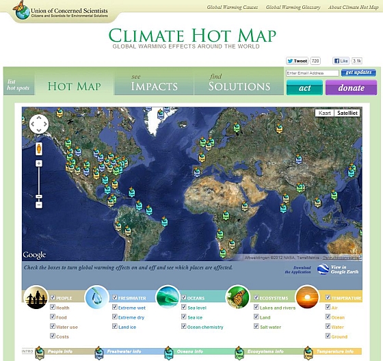 Climate Hot Map