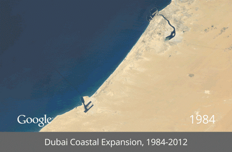 Dubai - satellietbeelden