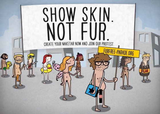 show skin not fur